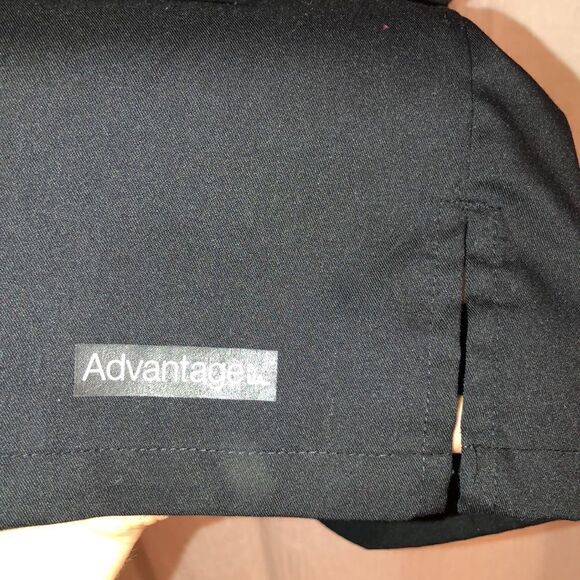 Uniform Advantage 2X Black Three Snap Front Short Sleeve Uniform Top - Picture 7 of 10